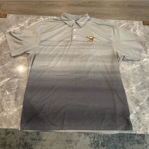 Men's Gray Ombre Polo Shirt